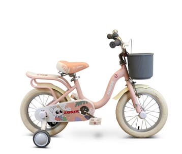Zonix Meisjesfiets 14 Inch Licht Pastelroze Kinderfiets Met, Ophalen of Verzenden, Nieuw, Zonix