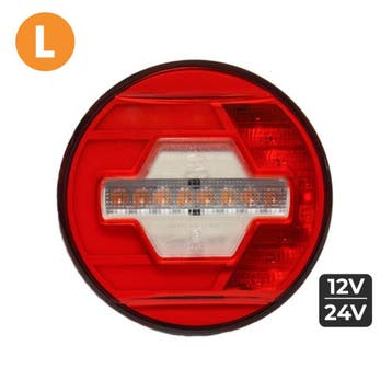 LED Achterlicht Links Ø140mm + Dynamische richtingaanwijzer, Ophalen of Verzenden, Nieuw