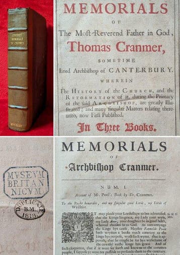 [First Edition] John Strype - Memorials of Thomas Cranmer, Antiek en Kunst