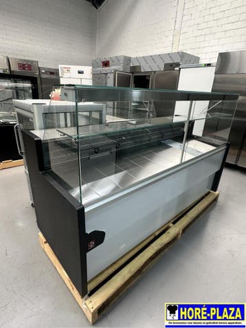 Diamond Koeltoonbank 200cm Zwart RVS | Rome, Nieuw in verpakking, Koelen en Vriezen