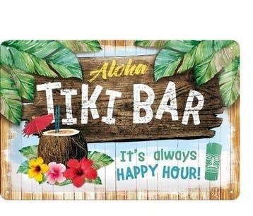 Aloha tiki bar reclamebord, Ophalen of Verzenden, Nieuw