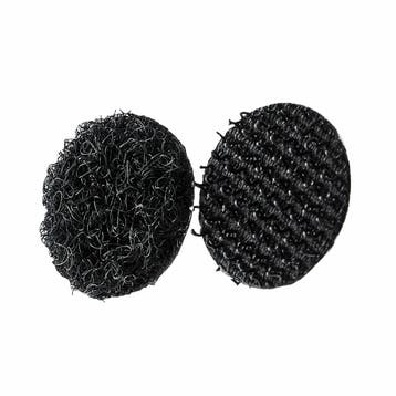 13mm - Zwarte Zelfklevende Klittenband Stippen - type K-...