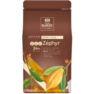 Callebaut Chocolade Callets Wit Zephyr (34%) 5kg, Verzenden, Nieuw