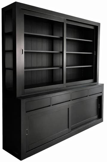 Buffetkast Petten zwart - zwart -240 x 240cm, Ophalen of Verzenden, Nieuw