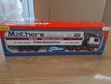 Tekno 1:50 - Model vrachtwagen - DAF 85 trekker met oplegger, Nieuw
