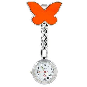 Fako - Verpleegstershorloge - Vlinder - Oranje, Verzenden, Nieuw