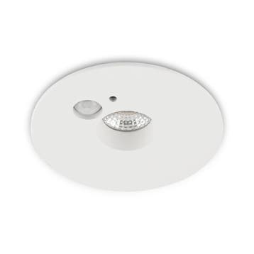 Ledisons LED-inbouwspot met sensor Noto wit 5W IP54 2700K, Huis en Inrichting, Lampen | Spots, Ophalen of Verzenden, Nieuw