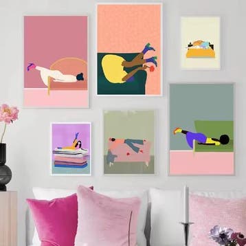 Abstracte Vrouw Canvas Poster Moderne Wanddecoratie, Verzenden, Nieuw