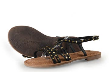 Lazamani Sandalen in maat 39 Zwart, Verzenden, Zwart, Lazamani, Sandalen of Muiltjes