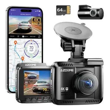 AZDome GS63H Pro True 4K 2CH Wifi GPS 64gb dashcam, Ophalen of Verzenden, Nieuw