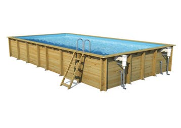 Weva rectangle 8 x 4 houten zwembad (hoogte 1,46), Tuin en Terras, Zwembaden, Verzenden, Nieuw