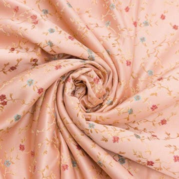 BA244 - Brokaatsstof - Italiaans lampasso - Roze Antiek -