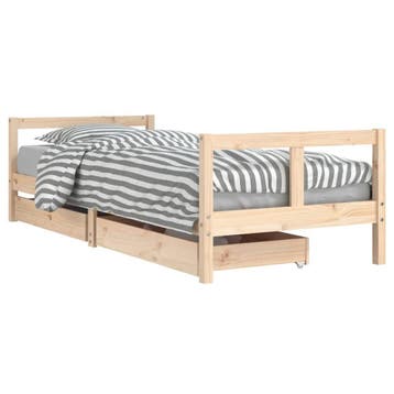 Eenpersoonsbed 80x200 met lades | Laatste Stuk!, 70 tot 85 cm, Ophalen of Verzenden, Zo goed als nieuw, Lattenbodem