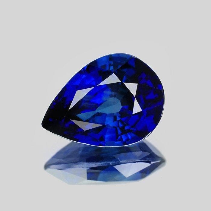 1 pcs Blauw Saffier - 2.23 ct - Gemological Institute of, Sieraden, Tassen en Uiterlijk, Edelstenen