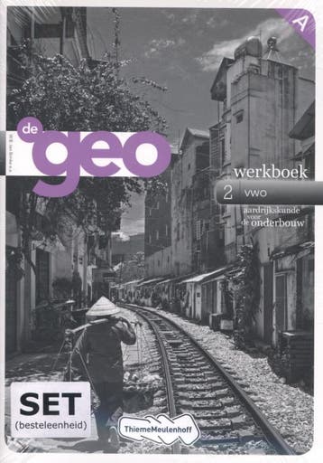 De Geo 2   2 VWO werkboek   Aardrijkskunde voo 9789006372816, Zo goed als nieuw