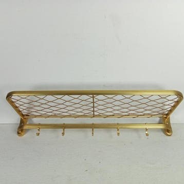 Kapstok - vintage treinkapstok - Geanodiseerd aluminium -
