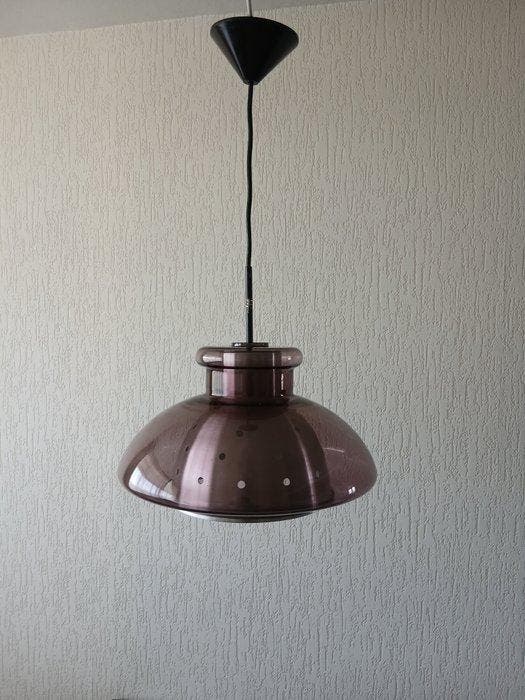 Doria Leuchten - Hanglamp - Space Age - Lamp - UFO - Glas,, Antiek en Kunst, Antiek | Meubels | Stoelen en Banken