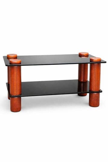 Salontafel - Glas - Bijzettafel van glas en hout, Nieuw