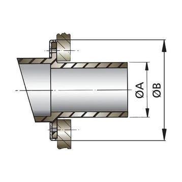 Bieden: Vetus TRC60R Plastic 60 Degree Hose Connector 65mm, Ophalen of Verzenden, Nieuw, Kombuis en Sanitair, Zeilboot of Motorboot