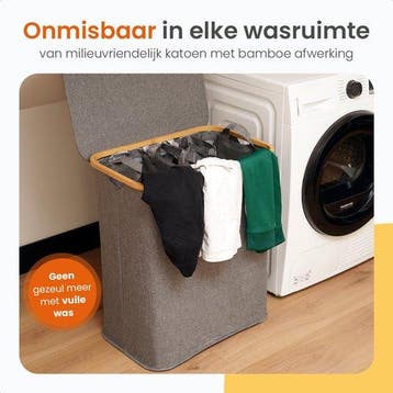 Goliving Wassorteerder 3 Vakken - 150L - Opvouwbare Wasmand, Verzenden, Nieuw