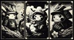 Æ (XX-XXI) - Set of 3 – Pikachu no Bushid – Samurai Spirit, Nieuw
