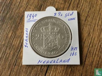 Nederland 2½ gulden 1940, Postzegels en Munten, Munten | Nederland, Verzenden, Overige waardes, Losse munt, Goud