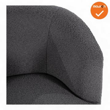 Roma Fauteuil - Antraciet (Design meubilair), Vergader- of Presentatieruimte, Ophalen of Verzenden, Nieuw zonder verpakking, Stoel