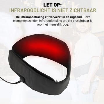 2dekans | LIROMA® Draagbare Infrarood Rugband - Onderrug,, Ophalen of Verzenden, Zo goed als nieuw