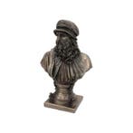 Decoratief ornament - Leonardo da Vinci Bust – Bronze Effect, Antiek en Kunst, Curiosa en Brocante