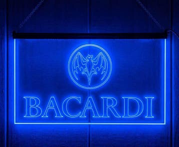 Led bord Bacardi, Ophalen of Verzenden, Nieuw, Reclamebord