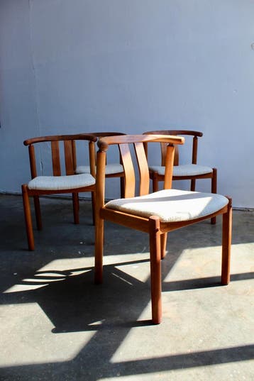 4x Deens Design eetkamerstoelen Frydendal, Huis en Inrichting, Nieuw