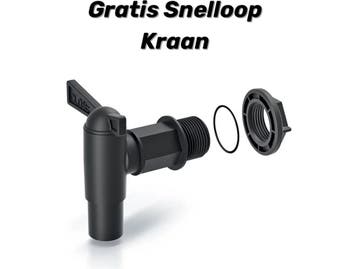 Regenton Aqua Tower 650 liter - Grijs, Verzenden, Zo goed als nieuw