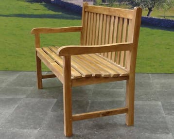 Concord tuinbank 120 cm teak, Ophalen of Verzenden, Nieuw, Teakhout
