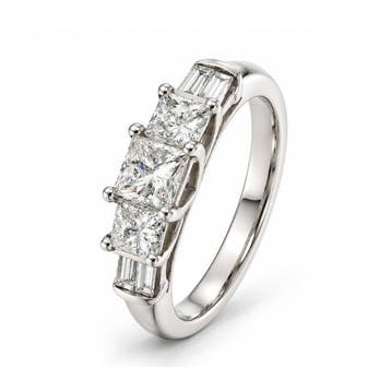 Verlovingsring - 14 karaat Witgoud - 1.80ct. tw. Diamant