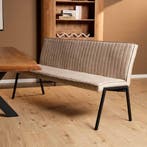 Eetkamerbank Tivoli Bull | 185 cm | Beige, Ophalen of Verzenden, Nieuw