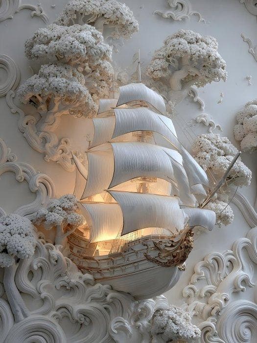 davey - Il Vascello Fantasma, Antiek en Kunst, Kunst | Designobjecten