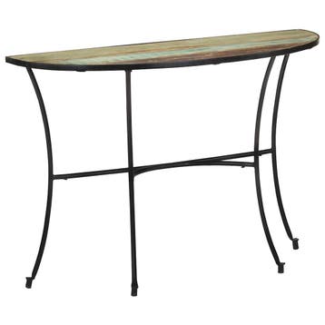 vidaXL Bijzettafel 110x40x77 cm massief gerecycled hout, Verzenden, Nieuw, Hout, 60 cm of meer