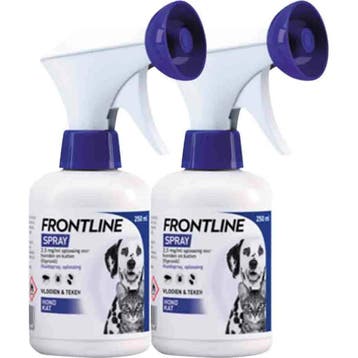 2x Frontline Anti Vlooien en Teken Spray 250 ml