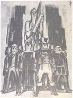 Mussolini vreest sancties door het volkenbond op spotprent, Verzenden