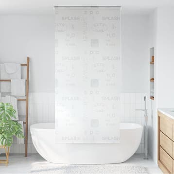 vidaXL Rolgordijn voor douche 100x240 cm splash, Verzenden, Nieuw, Grijs