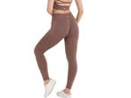 Dames Sportlegging WOOSTER® - Shape & Liftend Effect - Bruin, Kleding | Dames, Verzenden, Nieuw