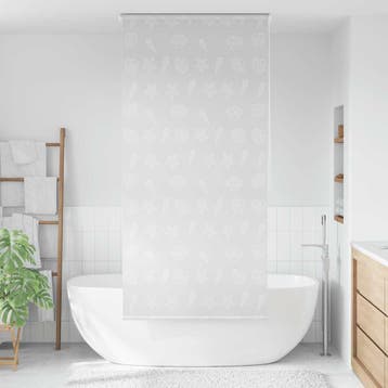 vidaXL Rolgordijn voor douche 80x240 cm zeester, Verzenden, Nieuw, Grijs