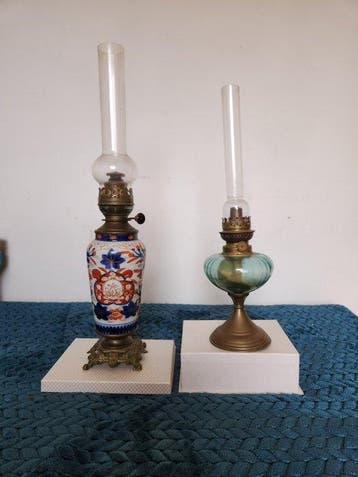 Petroleumlamp - Porselein