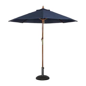 ronde donkerblauw parasol | polyester | Ø 3 meter, Verzenden, Nieuw in verpakking