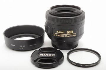 Nikon AF-S NIKKOR 35mm F1.8G DX Cameralens, Nieuw