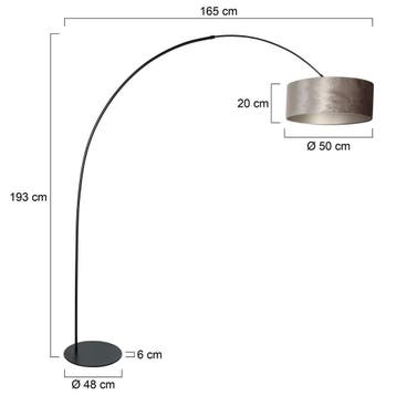 Anne Light booglamp Curve 4263ZW Buitenbeentje, Huis en Inrichting, Ophalen, Zo goed als nieuw, Overige materialen, Trendy
