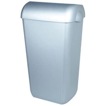 PlastiQline afvalbak 23l PQA23M - RVS-look, Huis en Inrichting, Woonaccessoires | Prullenbakken, Verzenden, Nieuw