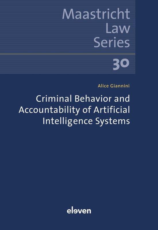 9789047301721 Maastricht Law Series- Criminal Behavior an..., Boeken, Schoolboeken, Zo goed als nieuw, Verzenden