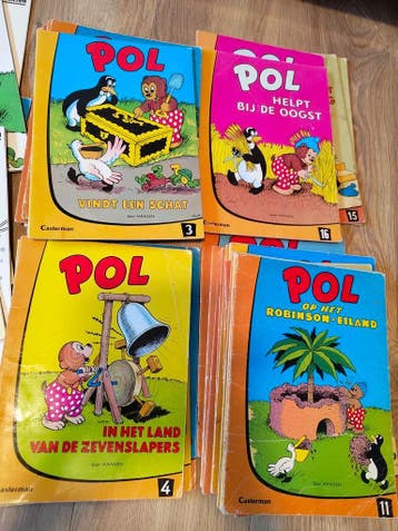 Pol, Pel en Pingo stripboeken door Hansen, Boeken, Complete serie of reeks, Verzenden, Gelezen