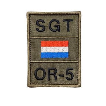 NATO Army Custom Patch - Kies tekst, kleur en vlag: Nametag, Ophalen of Verzenden
